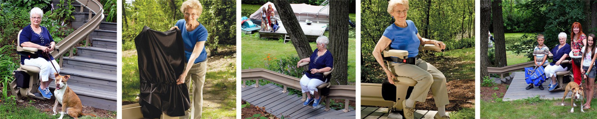 Bruno Outdoor Elite Curve Stairlift Georgia