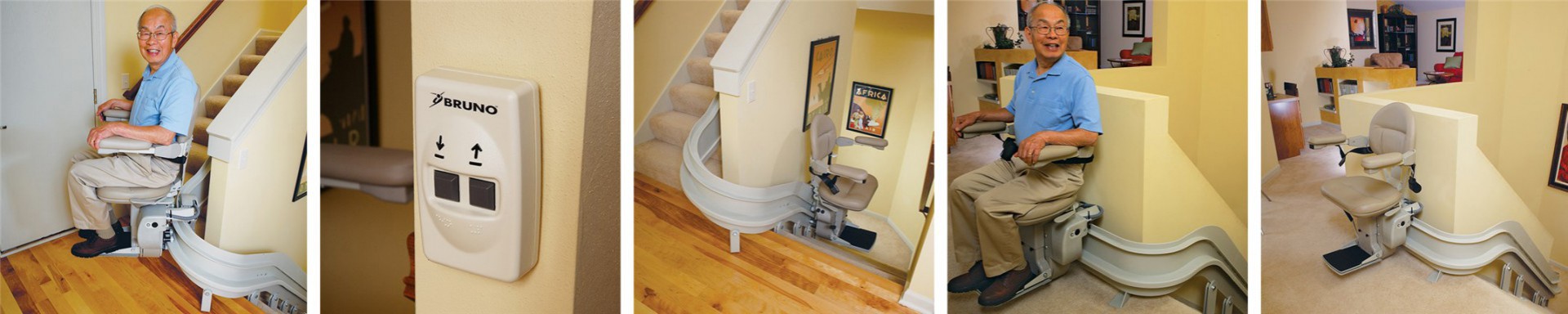 Bruno Elite Custom Curve Stairlift Georgia